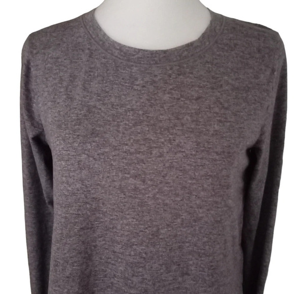 Athleta Women's Heathered Purple Uptempo Long Sleeve Top Thumb Holes Size Small - Picture 3 of 8